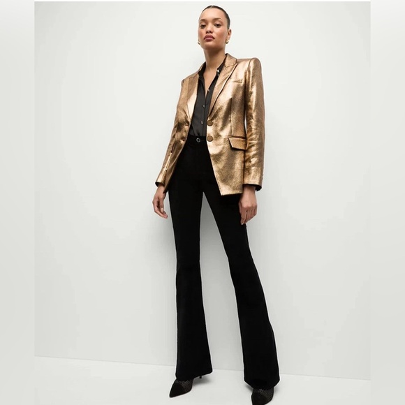 Veronica Beard Jacket (NWT $898) Izara Dickey in Vintage Gold Sz. 4 - Picture 11 of 15